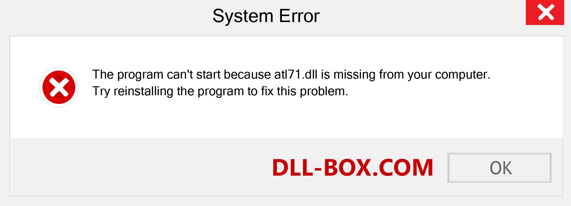  atl71.dll file is missing?. Download for Windows 7, 8, 10 - Fix  atl71 dll Missing Error on Windows, photos, images